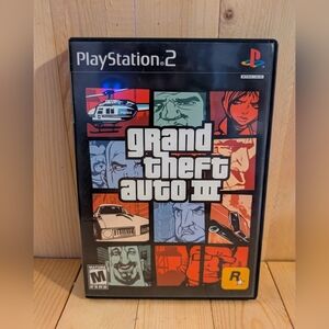 Grand Theft Auto III for Sony 2 - Black Case Game Used